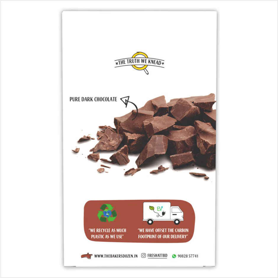 The Baker's Dozen Dark Chocolate Cookies | Premium Biscuit Handmade Cookies | Choco Chip Cookies