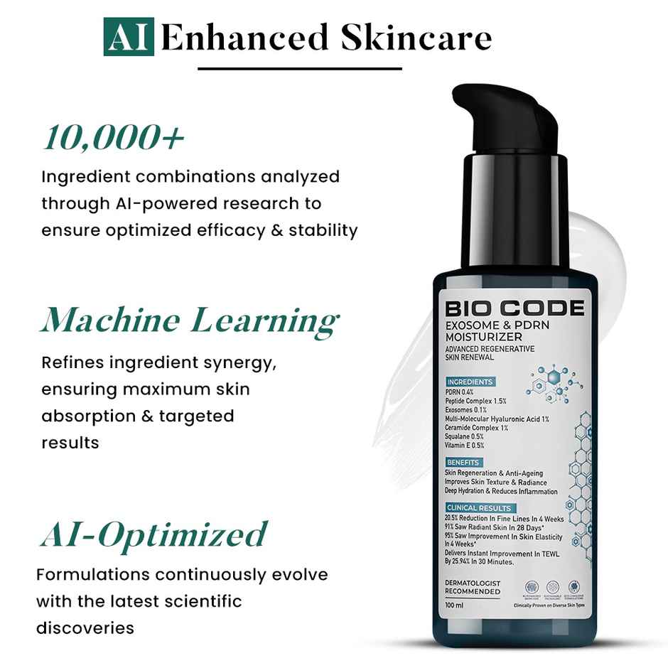 Bio Code Exosome & PDRN Renewal Moisturizer - Advanced Regenerative Anti-Aging | AI-Enhanced Formula