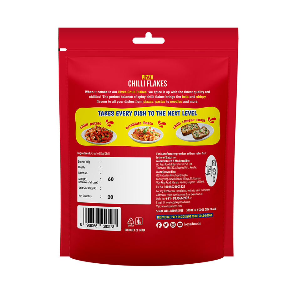 Pizza Oregano Spice Mix Multipack (40g) & Pizza Chilli Flakes Multipack (20g) Combo
