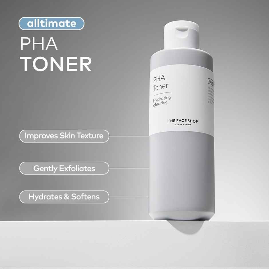 The Face Shop Alltimate Pha Face Toner - Exfoliating Korean Beauty Skincare With Hyaluronic Acid