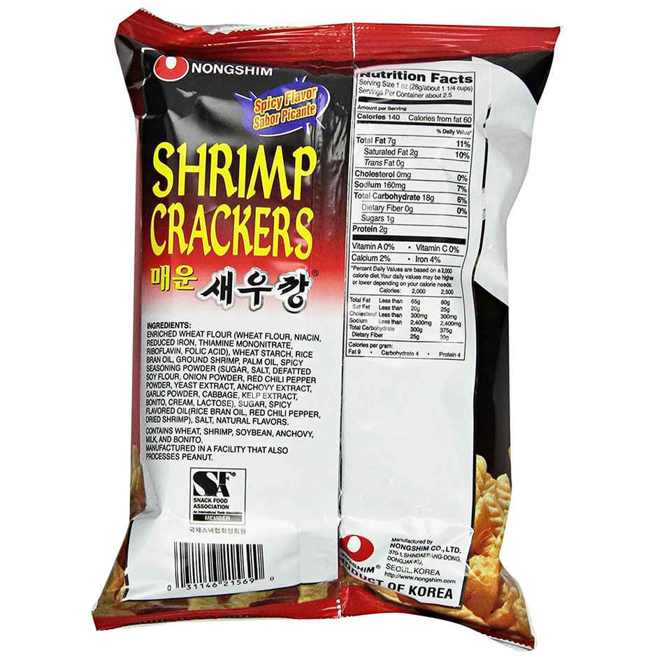 Korean Nongshim Shrimp Flavoured Cracker Hot & Spicy