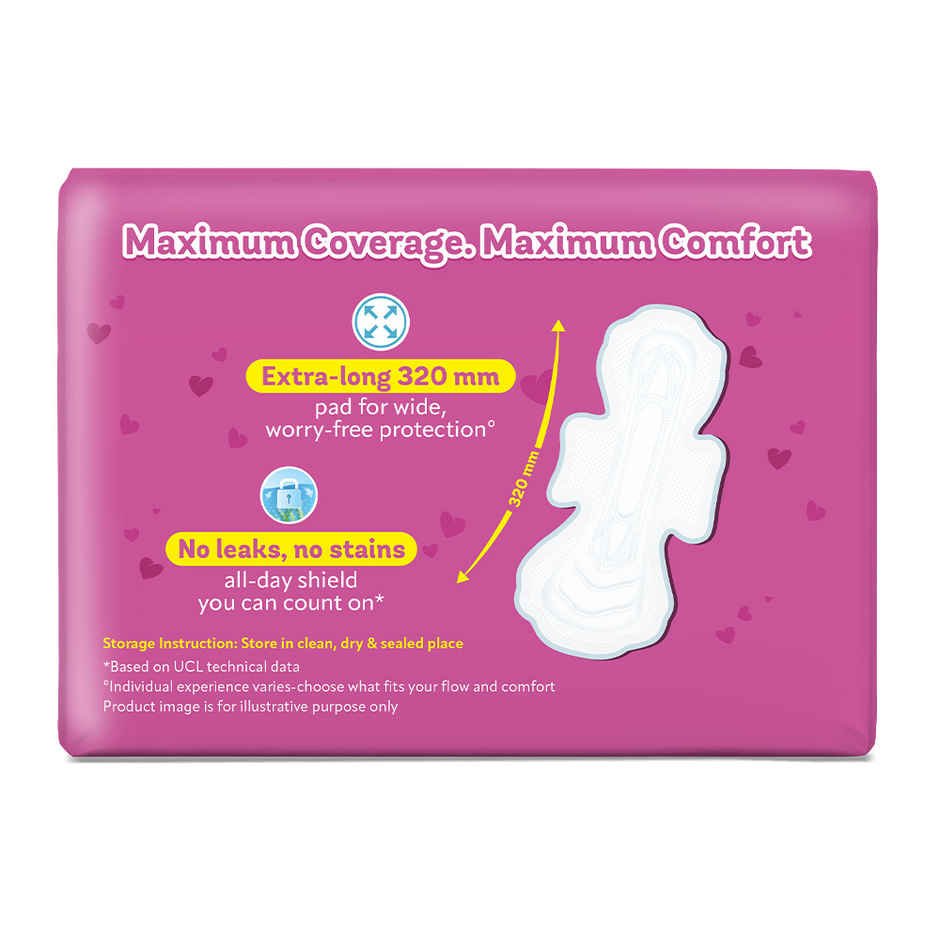 Evereve Comfort Sanitary Pads for Women XL | 320mm Longest and Widest Day Pad