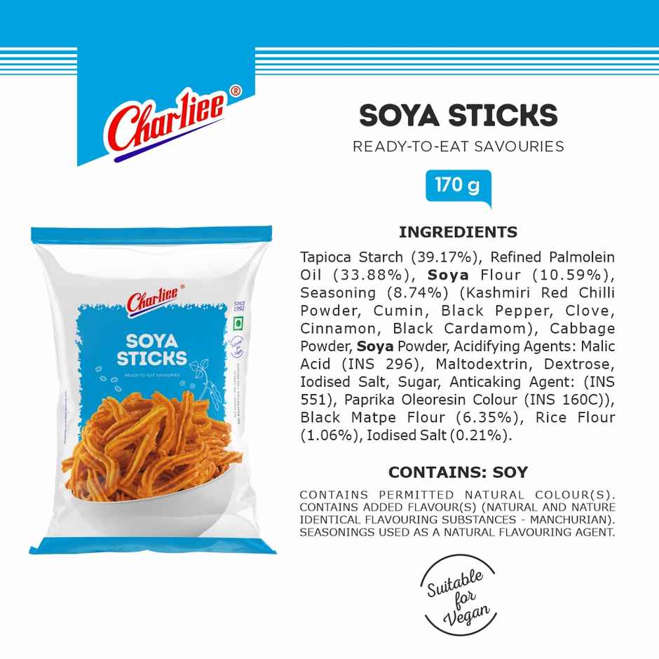 Charliee Soya Sticks | Crunchy Snack Sticks