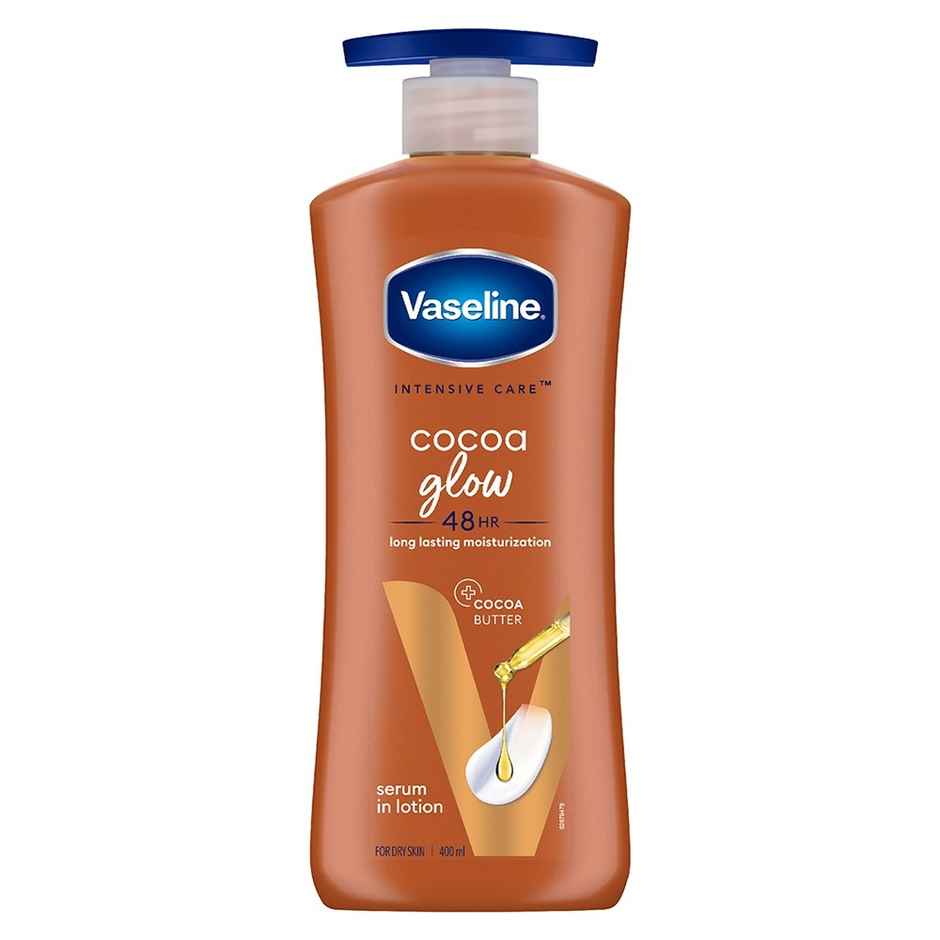 Vaseline Cocoa Glow Serum In Lotion100% Pure Cocoa & Shea Butter For Glowing & Soft Skin