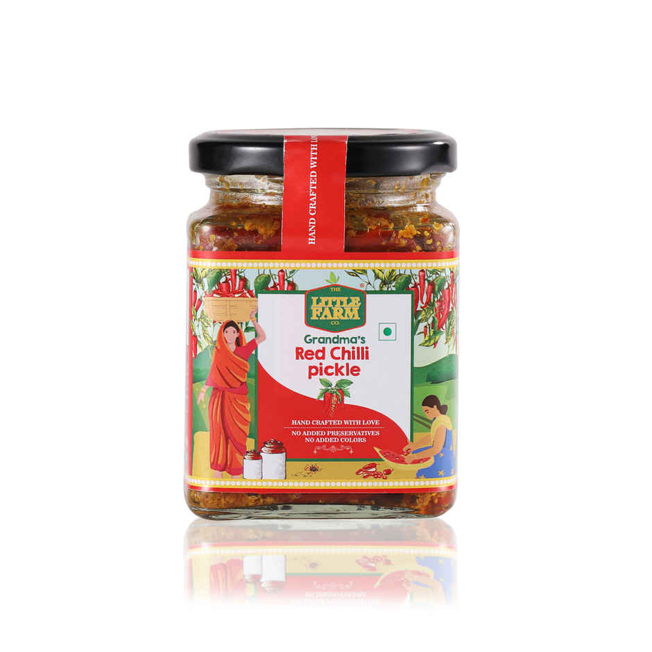 The Little Farm Co. Red Chilli Pickle Achaar | No Added Preservatives
