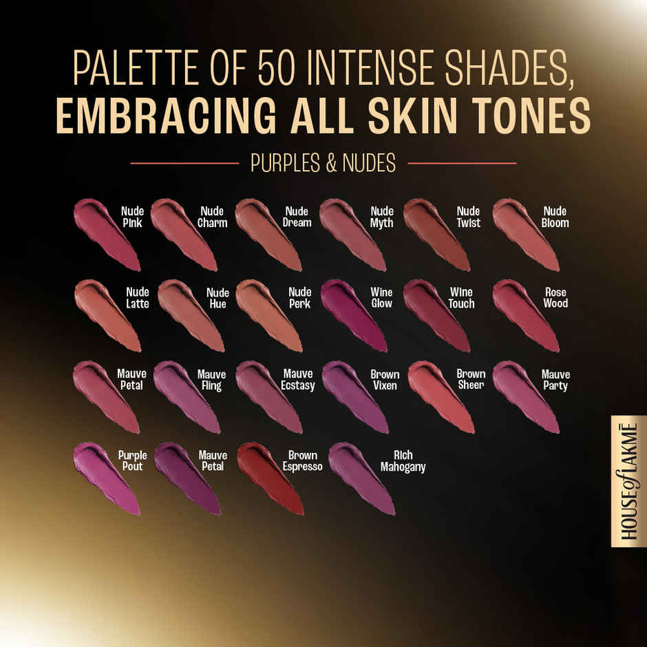 Lakme Forever Matte Liquid Lip | 16 Hr Lipstick | Lightweight & transferproof | Crimson Rose