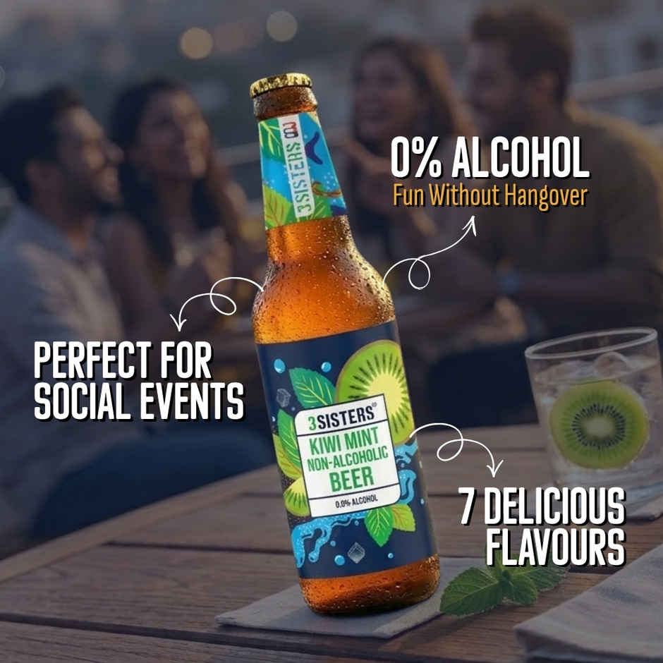 3 Sisters Kiwi And Mint Non Alcoholic Beer
