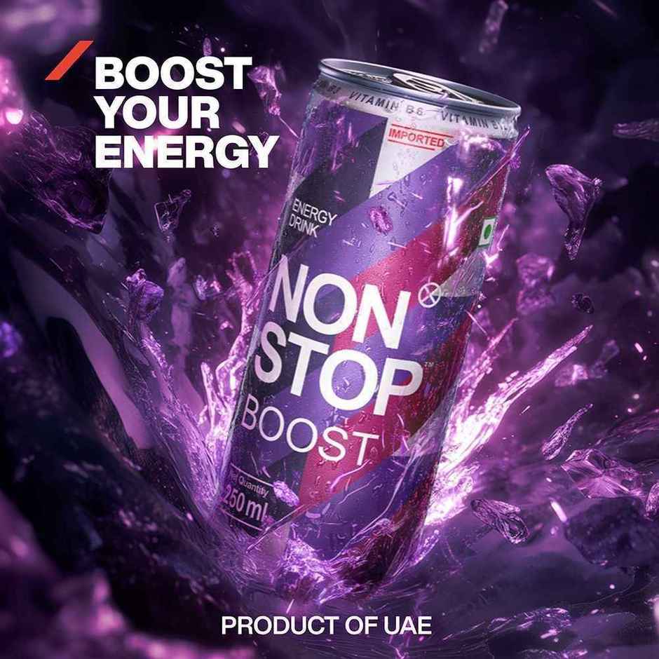 NON Stop Boost Energy Drink | Canned Beverage