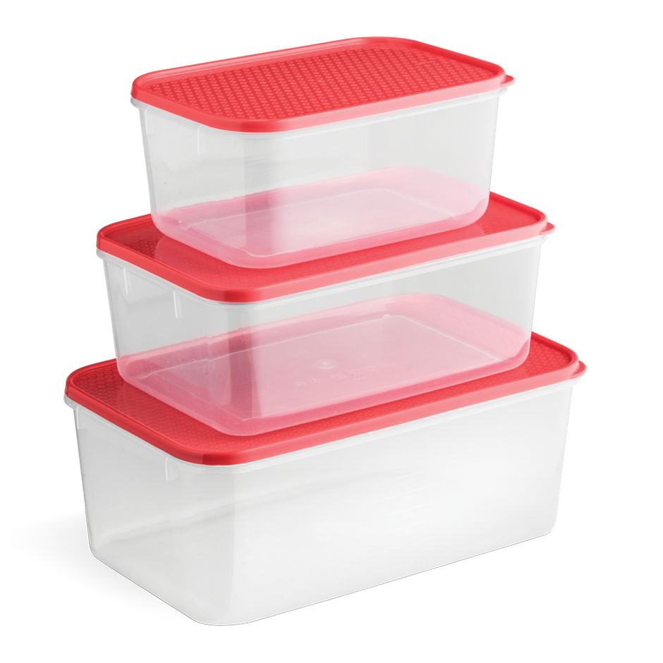 All Time Polka Container Set |511x1, 514x1, 513x1 - 9100ml | - 3 Pc Set (Colour May Vary)