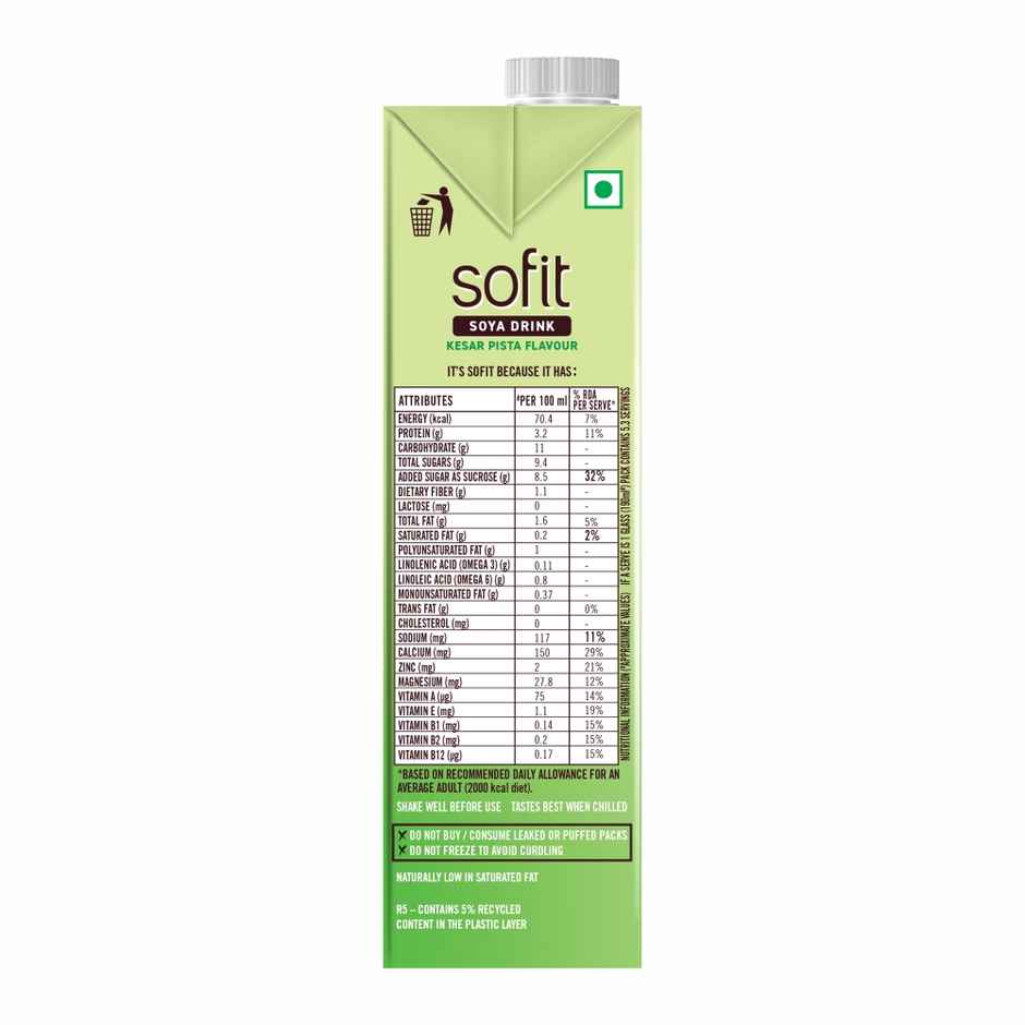 Sofit Kesar Pista Soy Milk