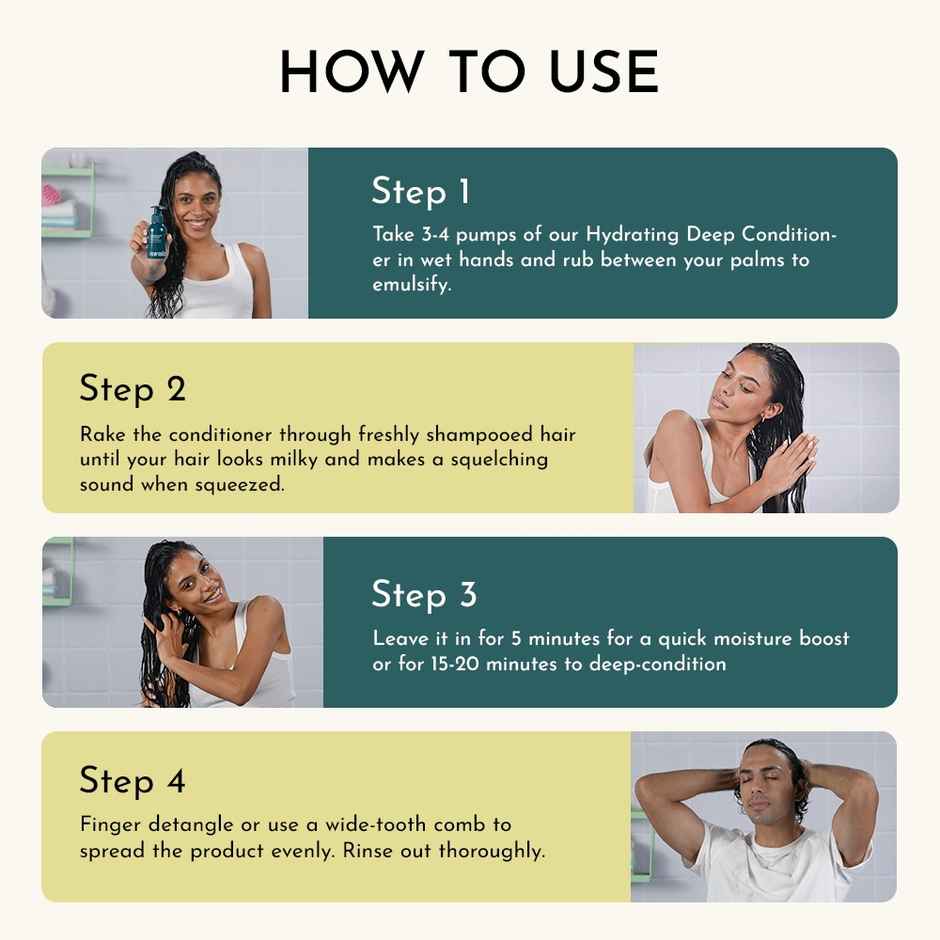 Fix My Curls Hydrating Deep Conditioner For Curly, Wavy, Frizzy Hair|Silicone Free Hair Cream