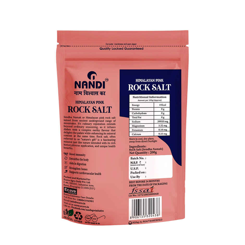 Nandi Himalayan Pink Rock Salt Sendha Namak