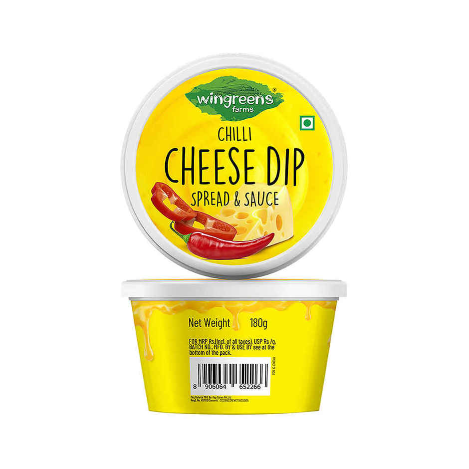 Wingreens Farms Chilli Cheese Dip | Cheese Spread | Cheese Sauce