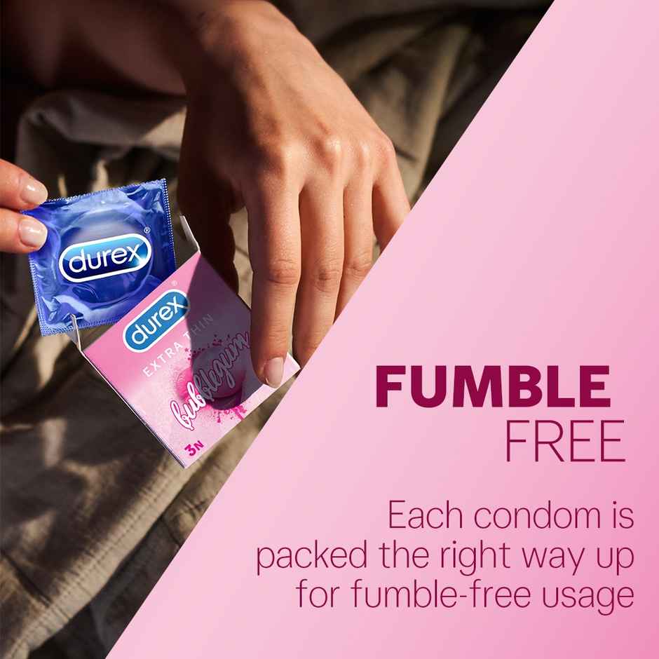 Durex Extra Thin Bubblegum Flavoured Condoms