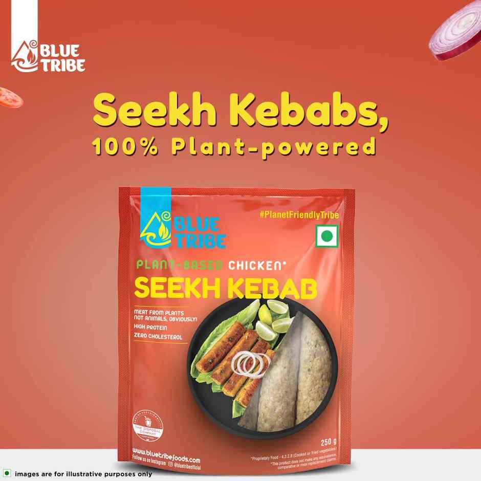 Blue Tribe Foods Plant Based Kebab 100% Vegetarian
