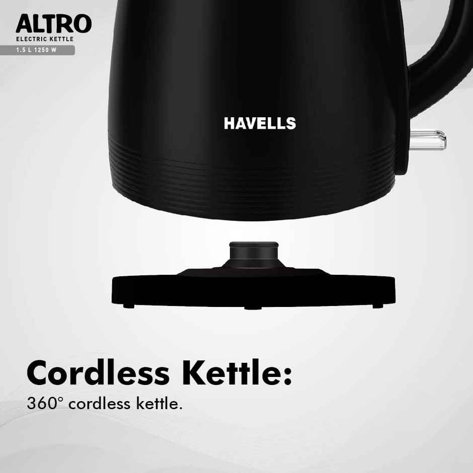 Havells Altro 1.5 L Electric Kettle - Double Wall | Stainless Steel Tank