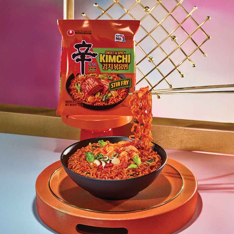 Nongshim Kimchi Shin Ramyun Stir Fry Instant Noodles