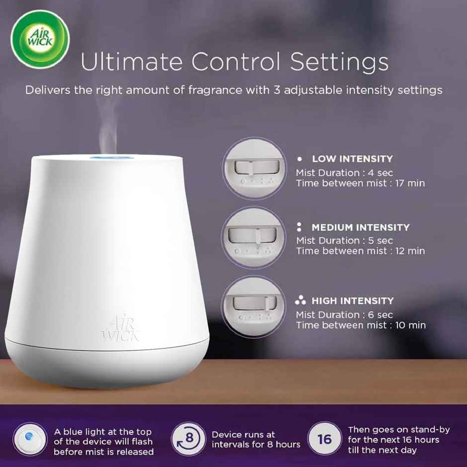 Air Wick Essential Oil Diffuser Mist Refill, Relaxing Lavender(With the refill machine is not included)