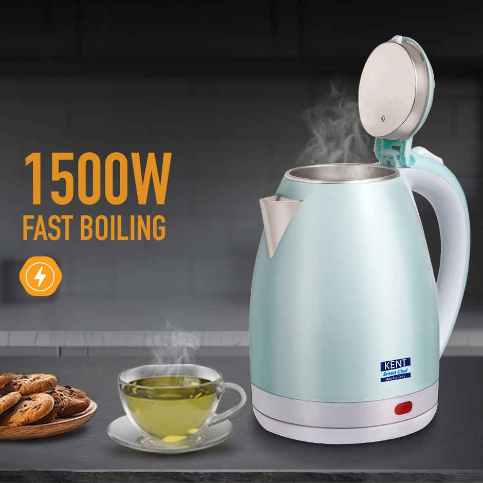 Kent Amaze Cool Touch Electric Kettle 1.8L 1500W - Plastic Outer & Stainless Steel Body Inside