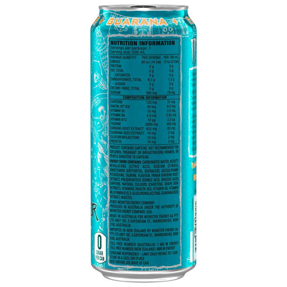 Monster Ultra Fiesta Mango Zero Sugar High Caffeinated Drink