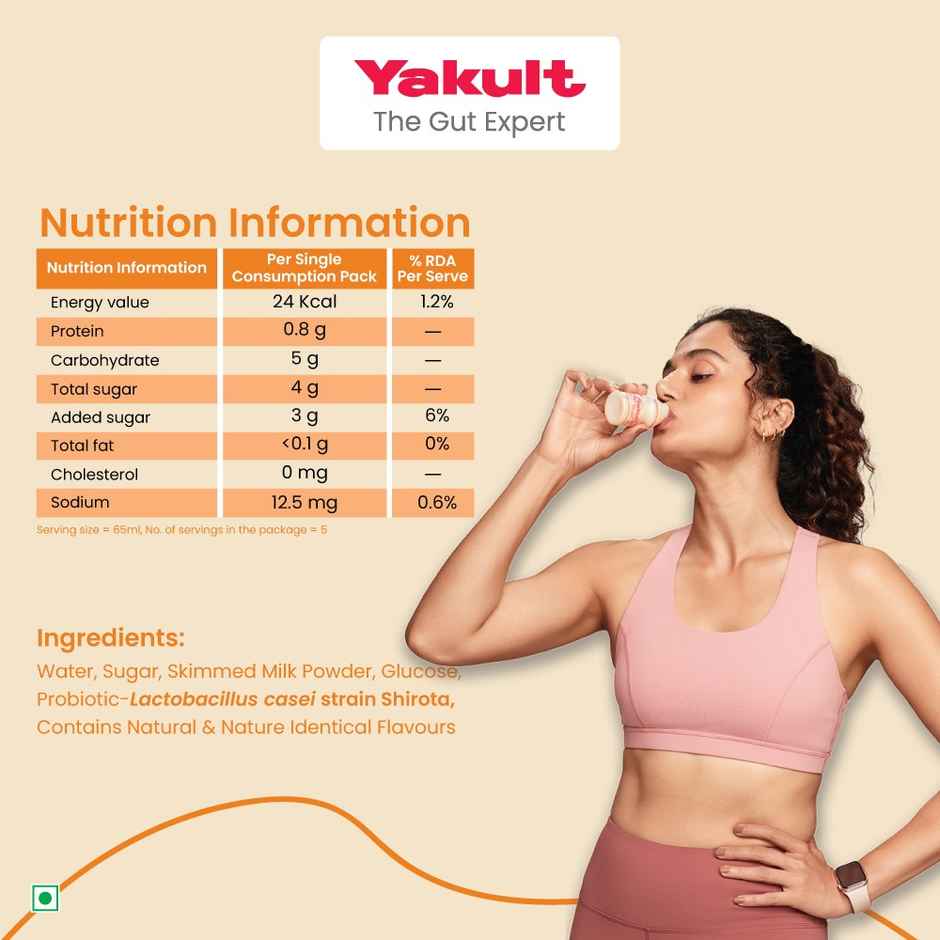 Yakult Light Mango Probiotic Fermented Milk Drink
