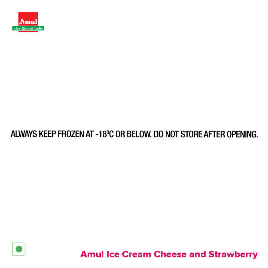 Amul Sundae Cheese Strawberry Ice Cream Cup