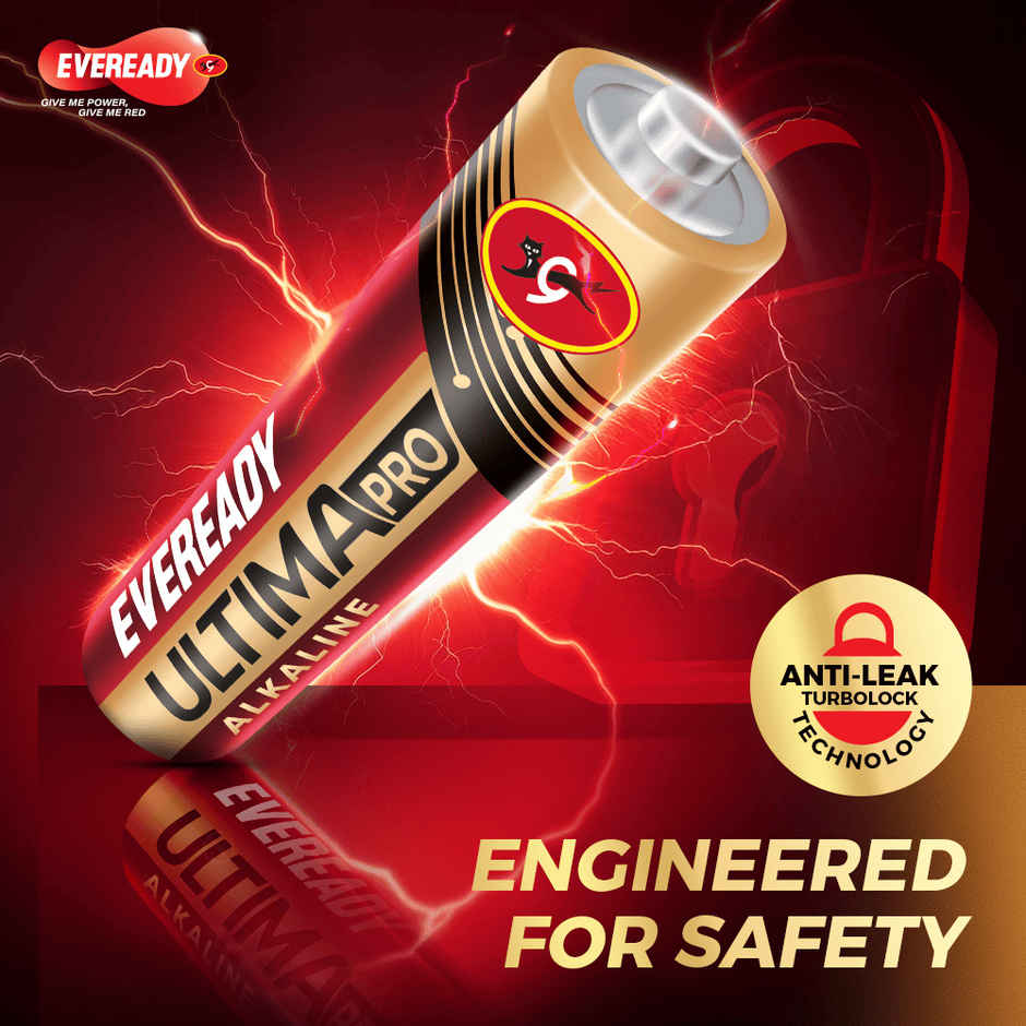 Eveready Ultima Pro Alkaline AAA Battery | 800% Longer Lasting|Pack of 6