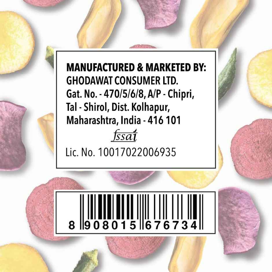 Mix Veggie Chips With Rock Salt