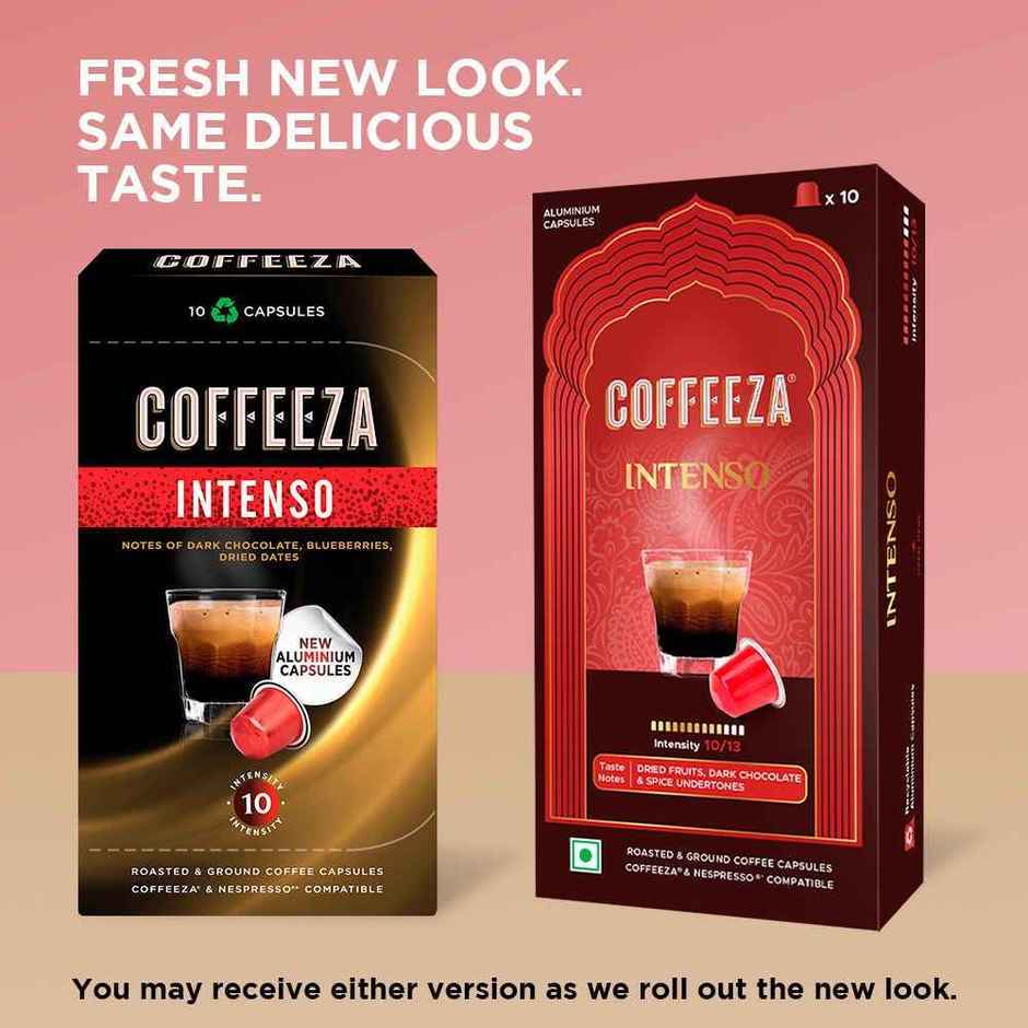 Coffeeza Intenso Coffee Capsules| Box Of 1 | 10 Capsules