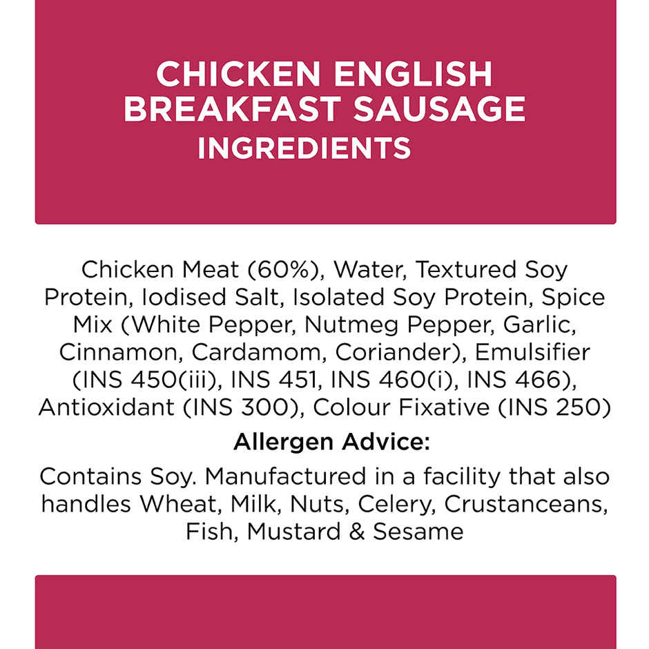 Prasuma Fs Chicken English Breakfast Sausage