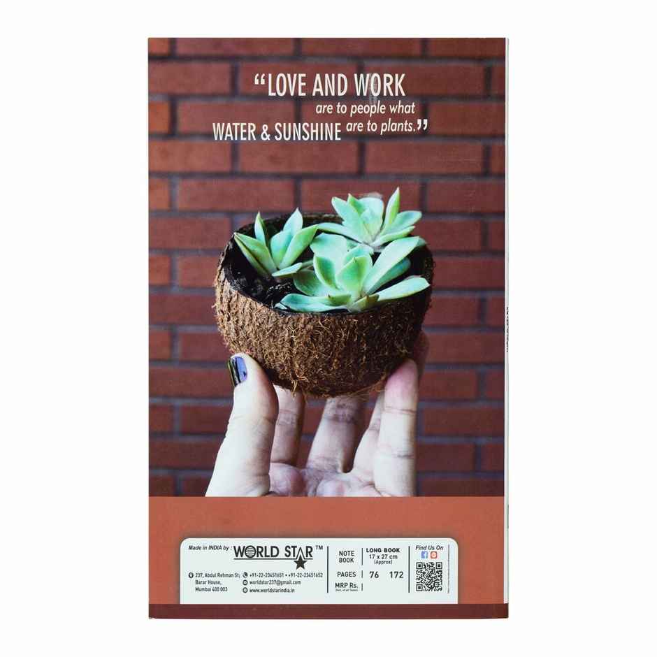 ABK Long Book 17 x 27 Cms 172 Pages Pack Of 6