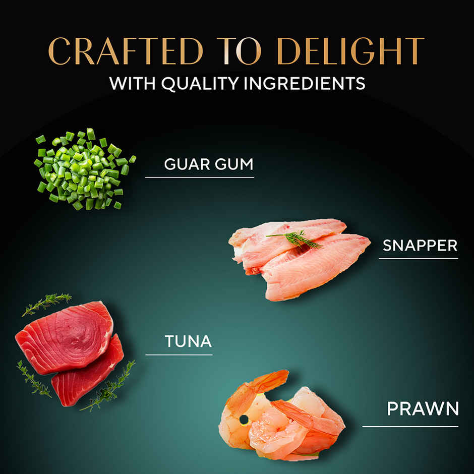 Sheba Deluxe Premium Adult Tuna and Prawns in Gravy Wet Cat Food Can