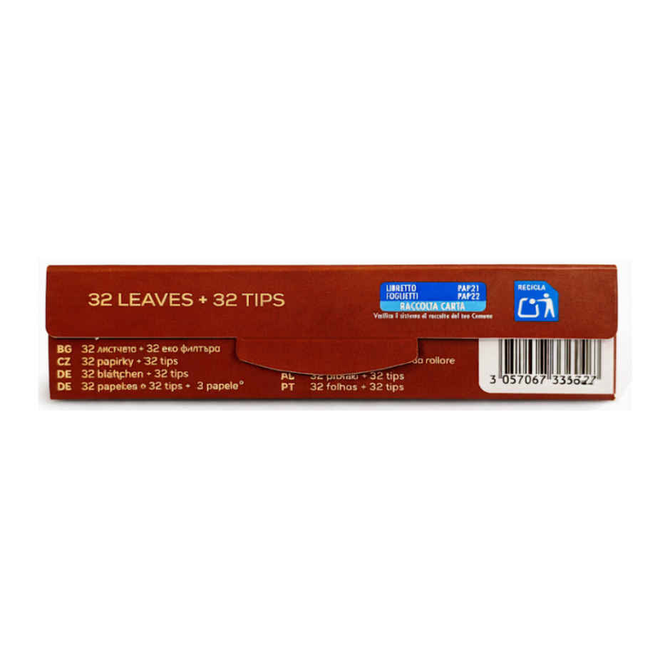 OCB VIRGIN Brown 32 Sheets Rolling Paper & Filter Tips | King Size Slim