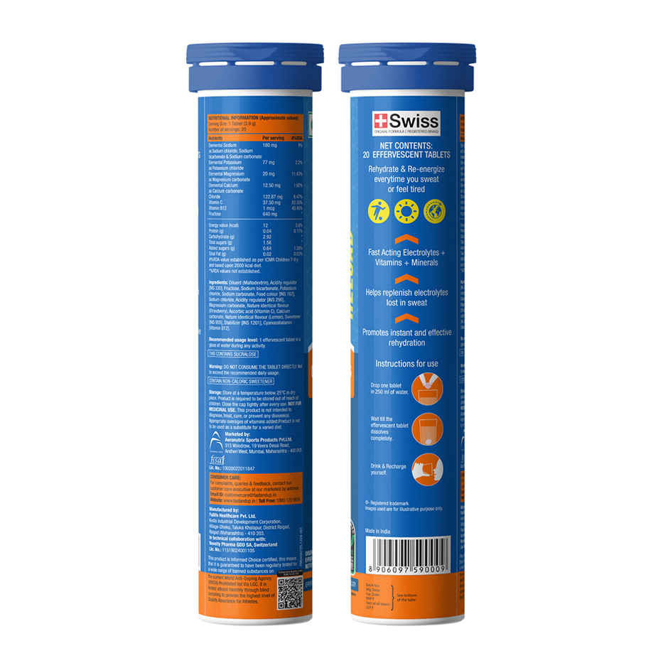 Fast&Up Reload Berry Instant Energy Drink 5 Essential Electrolytes(20pc) & Fast&Up Reload Cola Instant Energy Drink 5 Essential Electrolytes(20pc) Combo