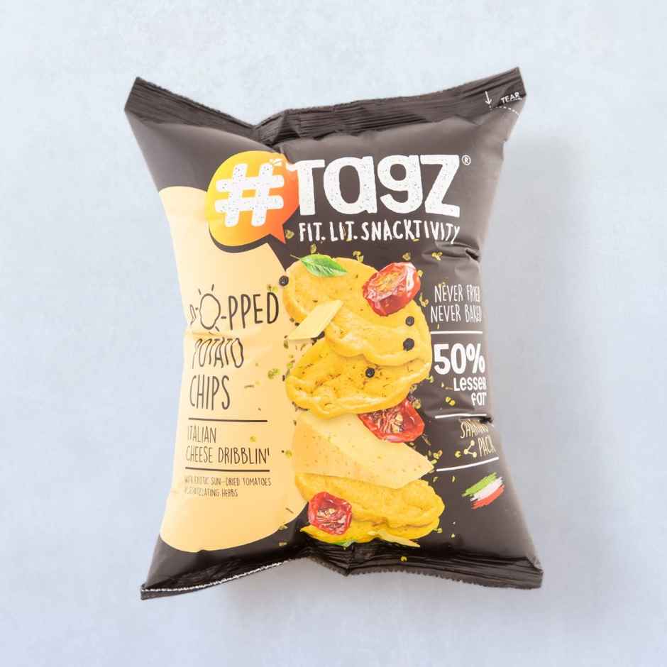 TagZ Popped Potato Chips - Italian Cheese Dribblin