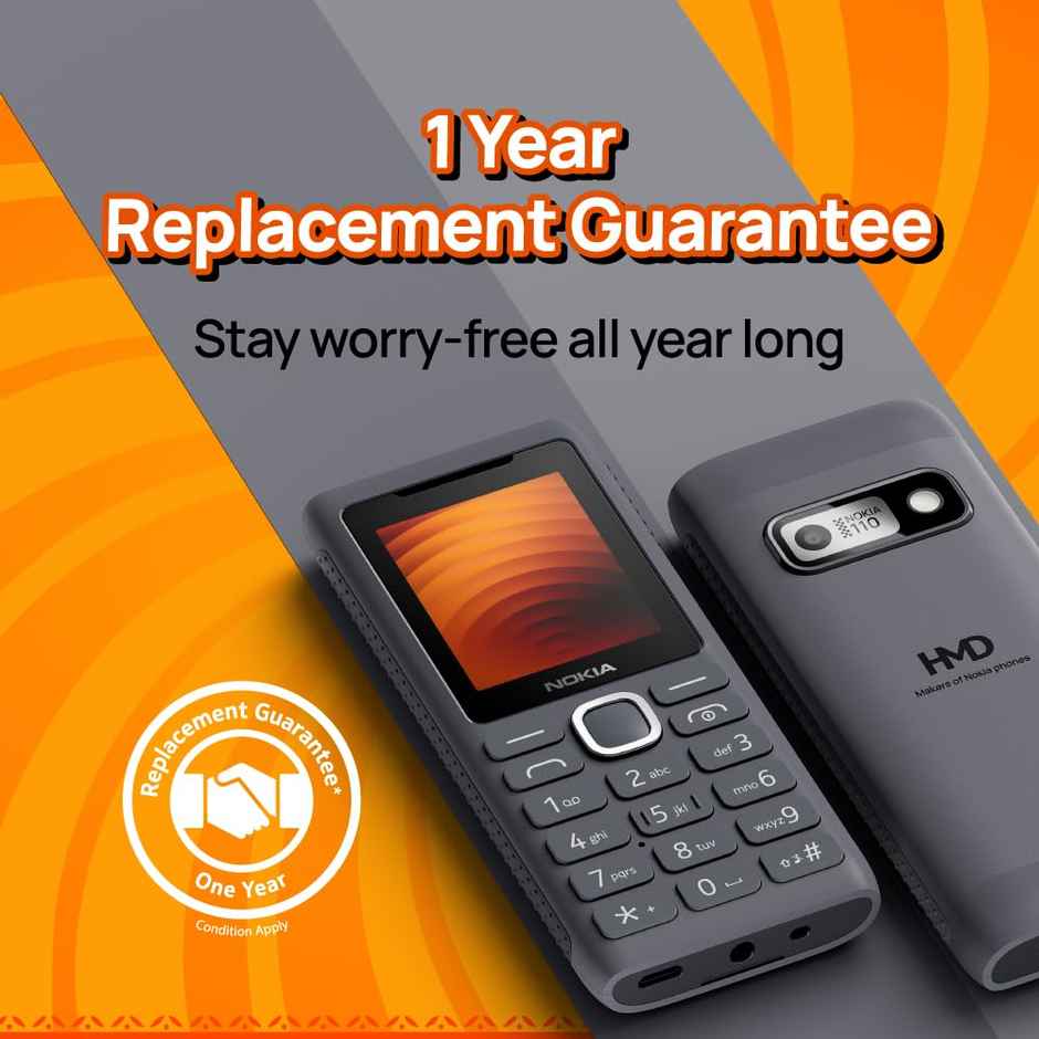 Nokia 110 Power Dual SIM Phone | Grey