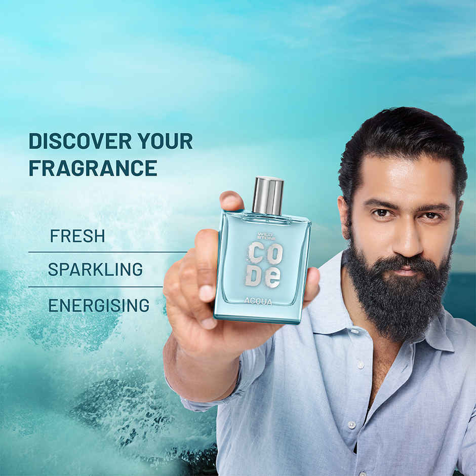 Wild Stone CODE Acqua Eau De Perfume For Men Luxury Long Lasting Fragrance