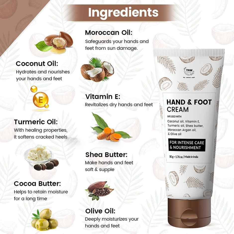 TNW The Natural Wash Coconut Hand & Foot Cream