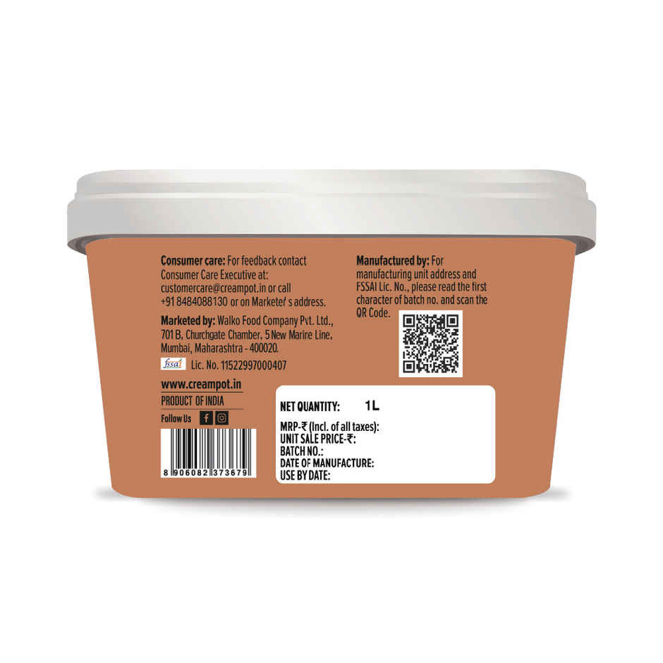 Cream Pot Cookies Cream Ice Cream Tub