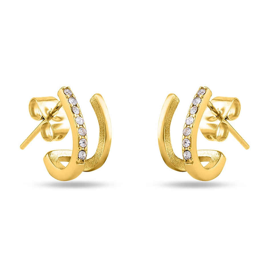 Palmonas Crystal Curve Earrings