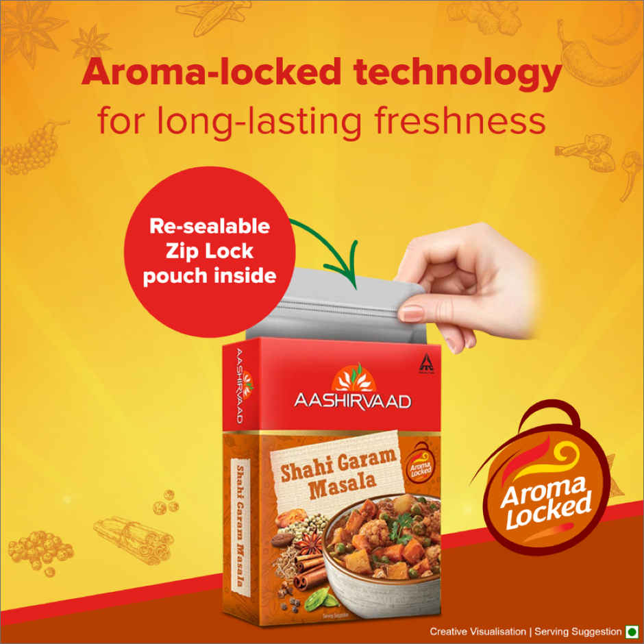 Aashirvaad Shahi Garam Masala | Blended Spice for Authentic Taste and Colour