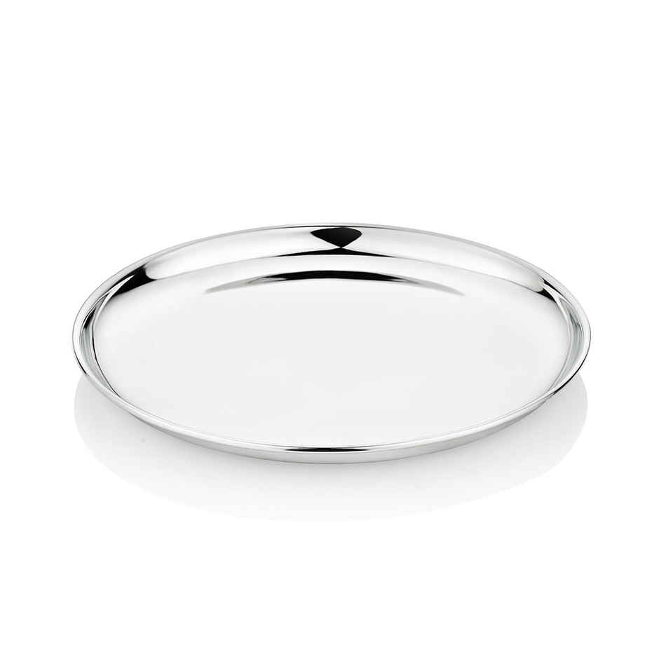 Bhalaria Stainless Steel Heavy Gauge Dinner Plate | Mirror Finish | 28 Cm Dia