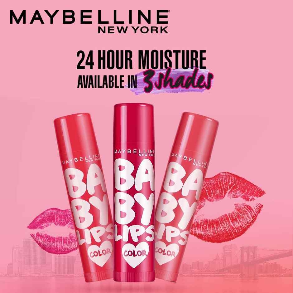 Maybelline New York Baby Lips Color Lip Balm with SPF 11 Up To 24H Moisture - Berry Crush