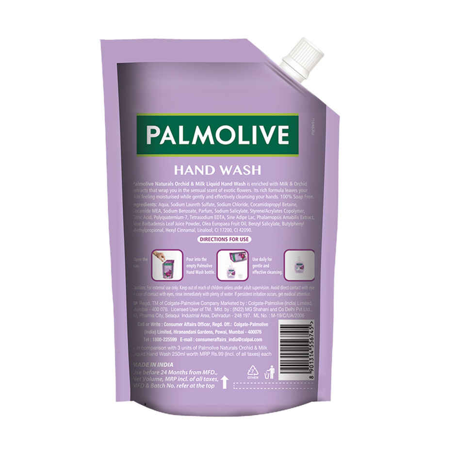 Palmolive Naturals Black Orchid & Milk Liquid Hand Wash | Wash Away Germs | Refreshing Fragrance