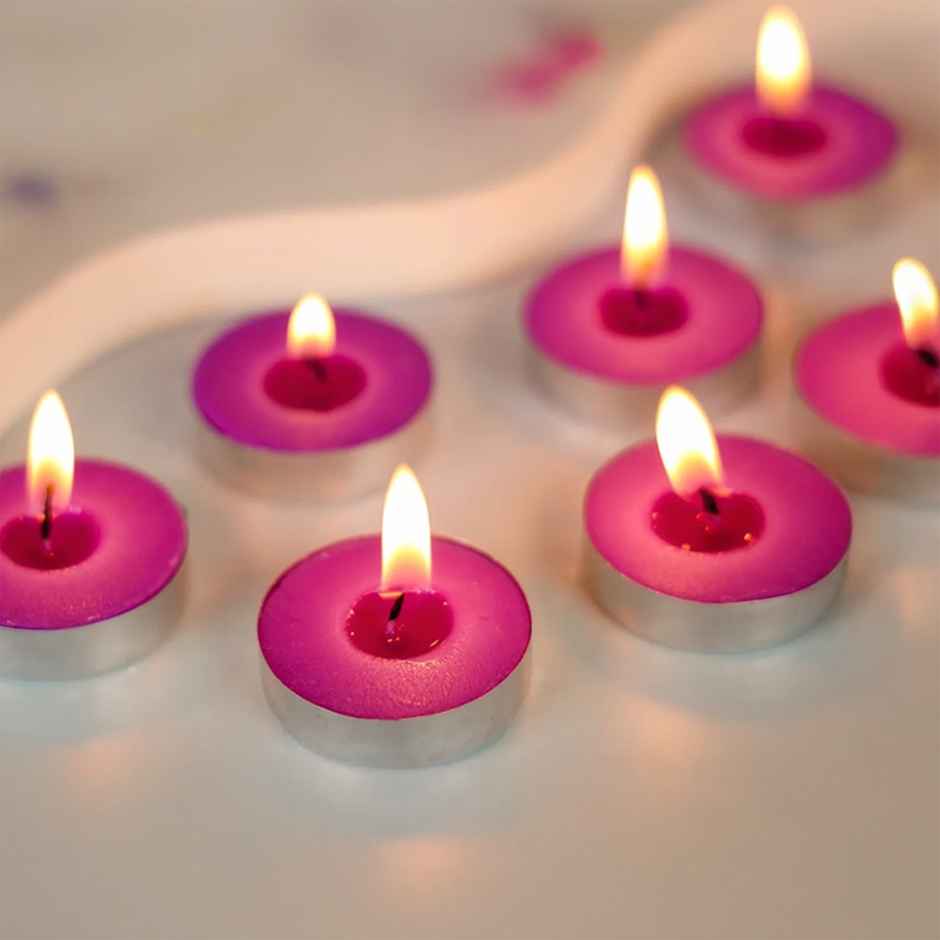 Scented Tealight Candles | Lavender | Pack of 15 | Home Decor | IRIS
