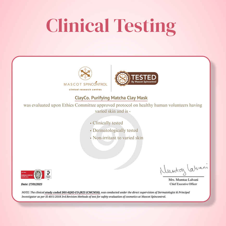 Clayco Purifying Matcha Clay Mask