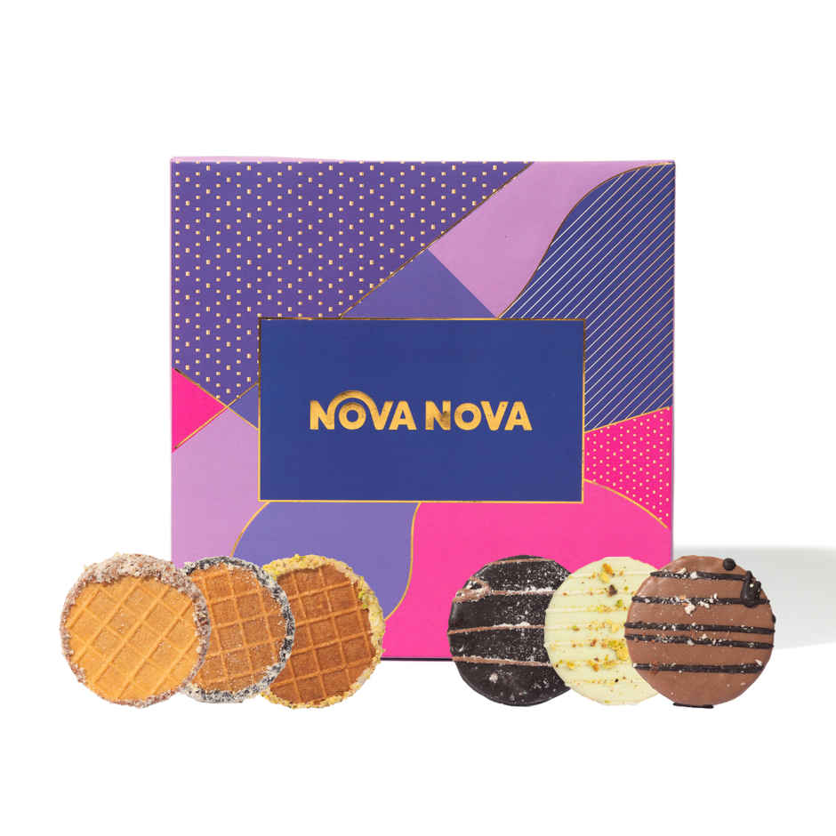 Nova Nova Nutty Waffle Cookies & Chocolates Gift Box