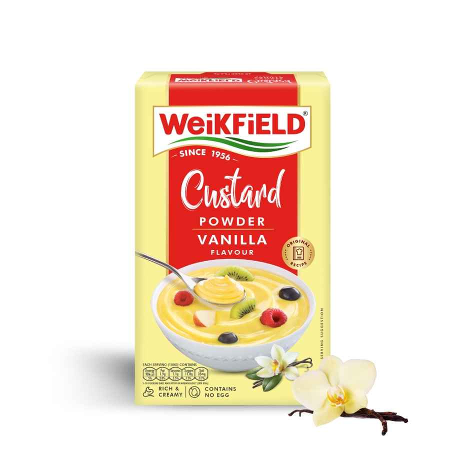 Weikfield Custard Powder Vanilla Flavour Carton
