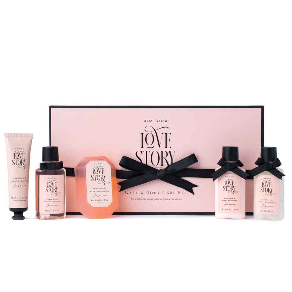 Kimirica Love Story Experience Set | Luxury Bath & Body Selfcare Gift Set for Women