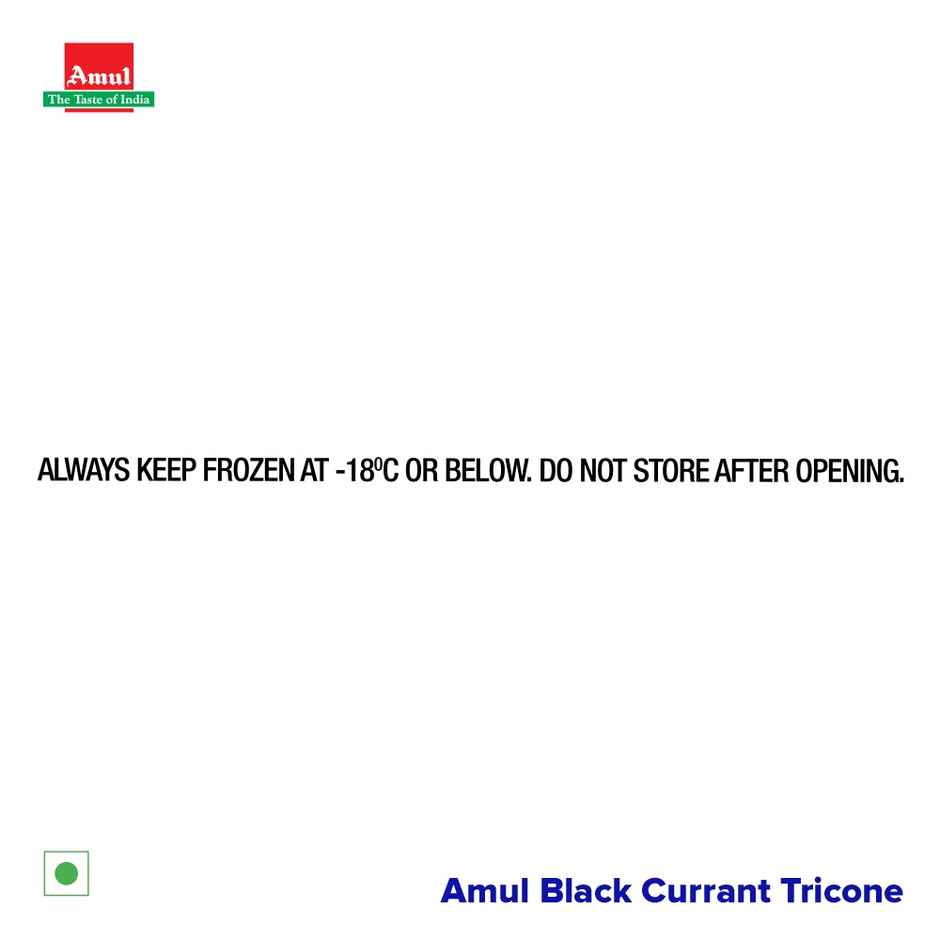 Amul Black Current Tricone Ice Cream Cone